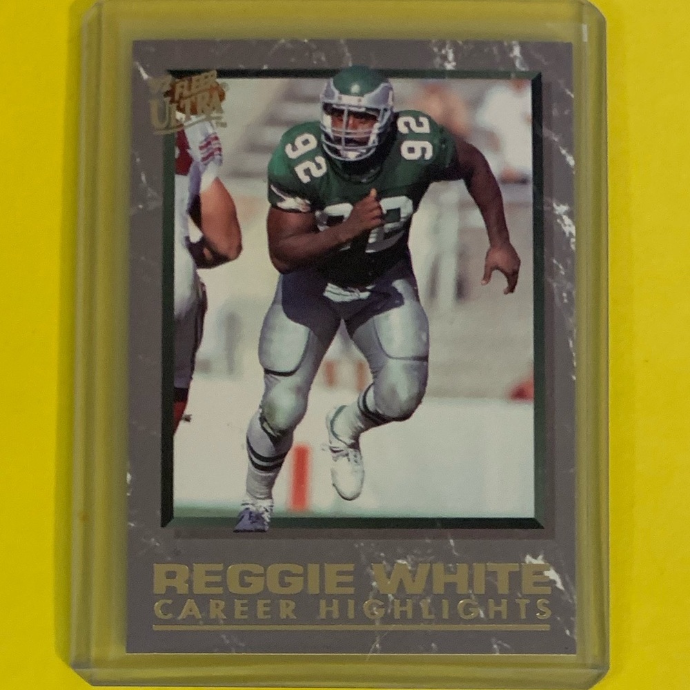 Reggie White #6 of 10 [Career Highlights] 1992 Fleer Ultra Football Trading Card